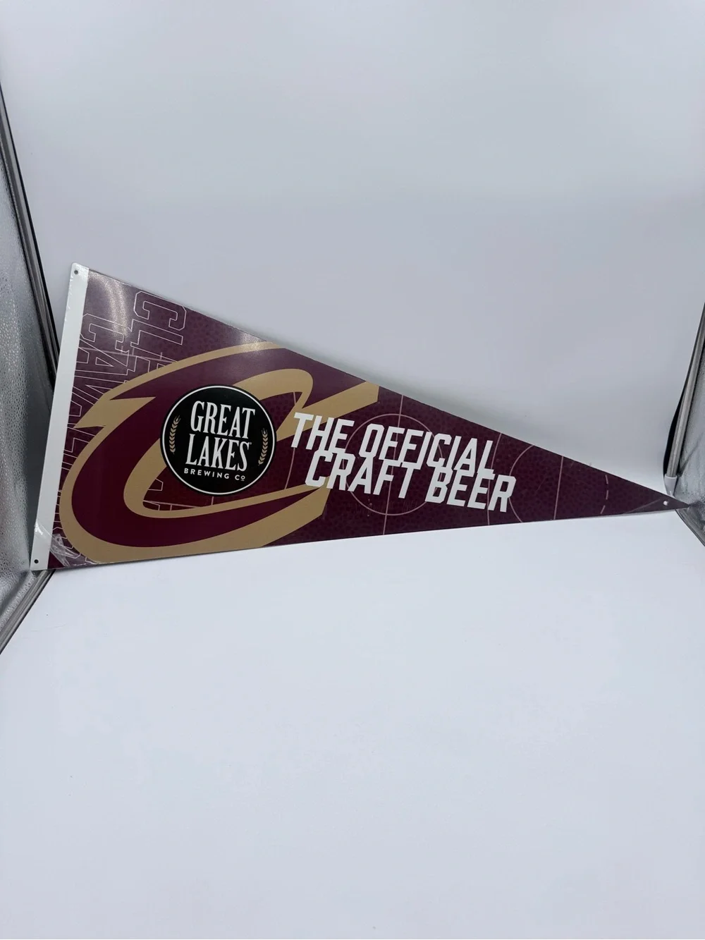 Cleveland Cavaliers Great Lakes Brewing Co. NBA Fan Decor Metal Sign 32” Pendant